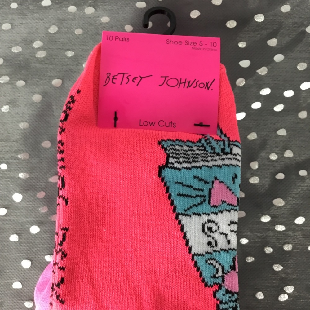 💕SALE💕NWT Betsey Johnson Low-Cut Socks-10 pair! - Picture 5 of 7